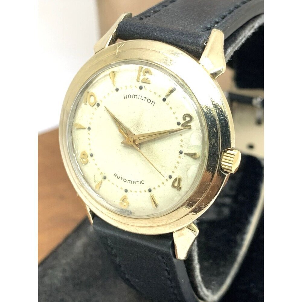 Hamilton Men's Watch 661 Vintage Swiss Hand Wind 10k Gold Filled Case K402 34mm